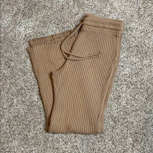 Billabong Tan Ribbed Sweat Pants Size Large